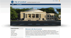 Desktop Screenshot of cityoflovelock.com
