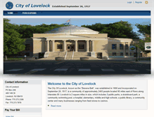 Tablet Screenshot of cityoflovelock.com